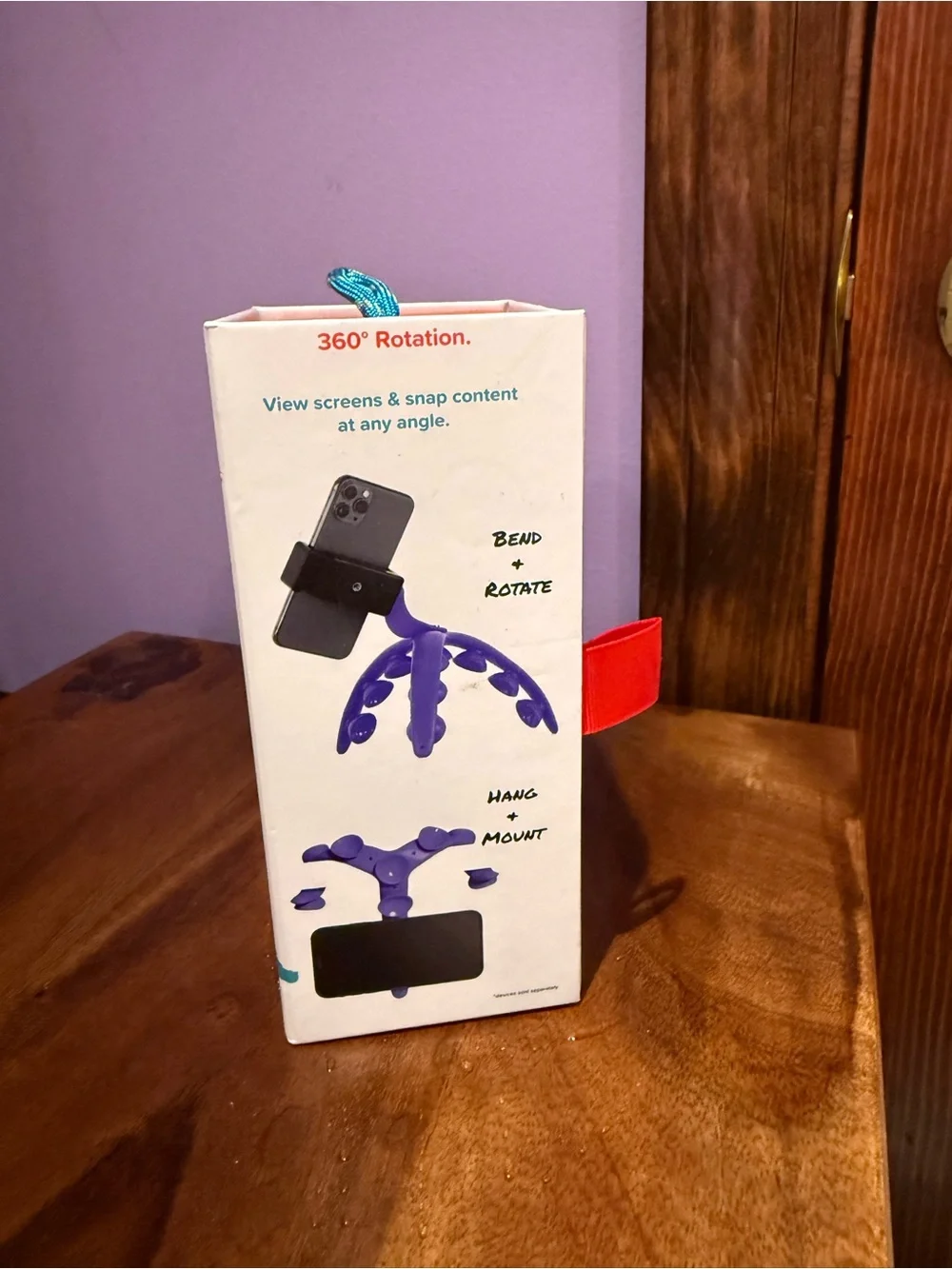 All‑in‑1 Tripod Mount — Purple